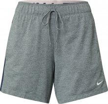NIKE Sportovní kalhoty šedý melír / tmavě modrá / světle růžová