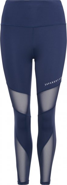 Superdry Sportovní kalhoty marine modrá