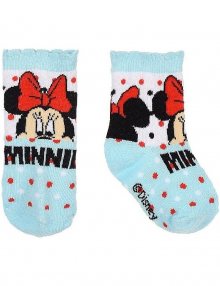 Disney minnie mouse- modré ponožky s puntíky
