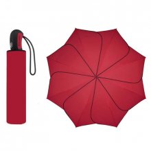 Pierre Cardin SUNFLOWER Red &amp; Black dámský skládací deštník - Červená