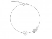 JVD Romantický stříbrný náramek s přívěsky SVLB0195XH20017