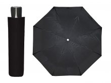 Doppler Mini Fiber černý skládací deštník - Černá