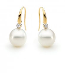 JVD Elegantní perlové náušnice se zirkony SVLE0374SH2PG00