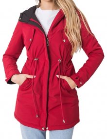 červeno-černá oboustranná dámská zimní bunda