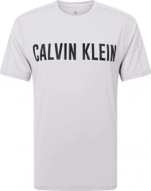Calvin Klein Performance Funkční tričko světle šedá / černá
