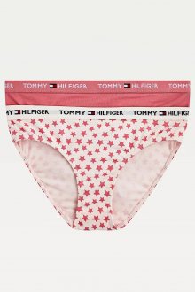 Růžový 2 PACK dívčích kalhotek Tommy Hilfiger Bikini Logo - 128-140