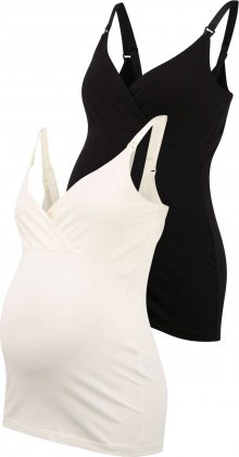 MAMALICIOUS Top \'Kea\' černá / bílá