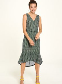 Tranquillo zelené šaty se vzory - XS