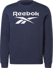 REEBOK Sportovní mikina námořnická modř / bílá