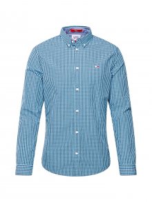 Tommy Jeans Košile \'GINGHAM\' námořnická modř / světlemodrá