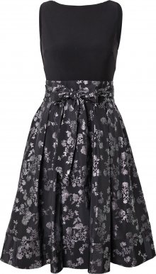 Lauren Ralph Lauren Koktejlové šaty \'Yuko\' stříbrná / stříbrně šedá / černá