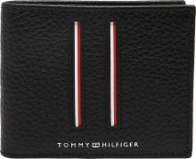 TOMMY HILFIGER Peněženka \'DOWNTOWN\' černá / bílá / červená / námořnická modř