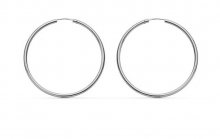 JVD Minimalistické stříbrné náušnice kruhy SVLE0956XH200 2,5 cm