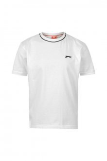 Slazenger Plain T Shirt Junior White - Bílá / 13 - Slazenger 12/13