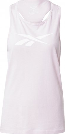 REEBOK Sportovní top \'Vector\' růžová / bílá