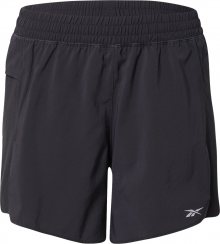 REEBOK Sportovní kalhoty černá / šedá