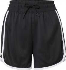 REEBOK Sportovní kalhoty černá / bílá