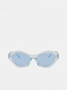 Modré sluneční transparentní brýle Pieces Laura