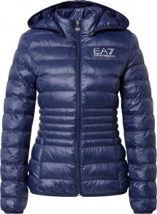 EA7 Emporio Armani Přechodná bunda námořnická modř / stříbrně šedá
