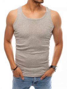 Dstreet Jednoduché světle šedé tílko