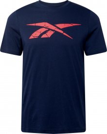 REEBOK Funkční tričko námořnická modř / červená