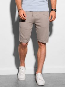 Ombre Clothing Stylové popelavé kraťasy W299