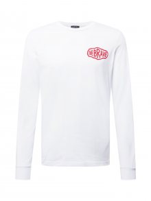 DIESEL Tričko \'T-DIEGOS-LS-K24\' bílá / červená