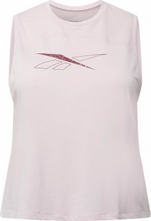 REEBOK Sportovní top pastelově růžová / pitaya