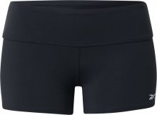 REEBOK Sportovní kalhoty černá / bílá