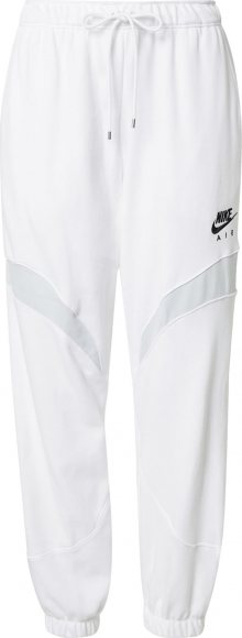 Nike Sportswear Kalhoty bílá / černá / šedá
