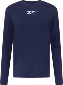 REEBOK Funkční tričko bílá / marine modrá