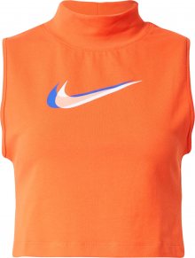 Nike Sportswear Top oranžová / bílá / modrá
