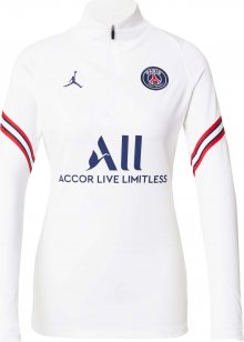 NIKE Funkční tričko \'Paris Saint-Germain Strike\' bílá / námořnická modř / červená
