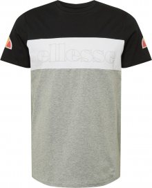ELLESSE Funkční tričko černá / šedý melír / bílá / oranžová / červená