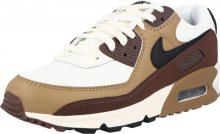 Nike Sportswear Tenisky \'Air Max 90\' bílá / světle hnědá / tmavě hnědá
