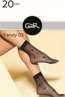 Dámské ponožky Gatta Trendy 03 Nero uni