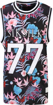 SikSilk Tričko \'Steve Aoki\' bílá / růžová / světlemodrá / černá / pitaya