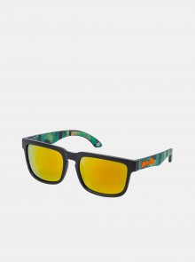 Zelené pánské vzorované sluneční brýle Meatfly Memphis