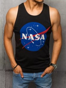 Dstreet Černé tílko v moderním provedení Nasa
