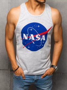 Dstreet Šedé tílko v moderním provedení Nasa