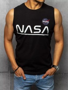 Dstreet Stylové černé tílko Nasa