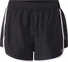 Calvin Klein Performance Sportovní kalhoty bílá / černá