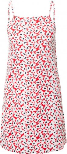 Tommy Jeans Letní šaty bílá / červená / námořnická modř