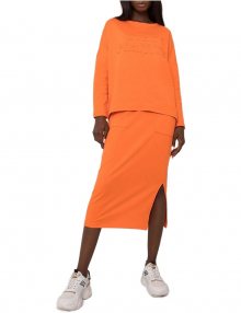 Oranžový komplet sukně a mikiny