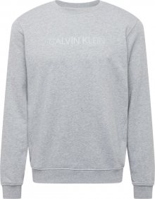 Calvin Klein Performance Sportovní mikina šedý melír
