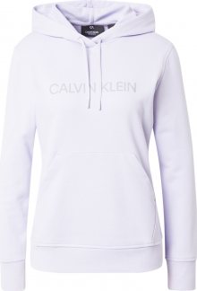 Calvin Klein Performance Sportovní mikina stříbrná / lenvandulová