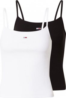 Tommy Jeans Top \'TJW 2PACK ESSENTIAL STRAP TOP\' bílá / černá