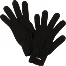 Tommy Jeans Prstové rukavice černá / červená / námořnická modř / bílá