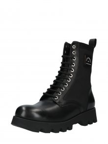 Karl Lagerfeld Šněrovací boty \'TERRA FIRMA\' černá / bílá
