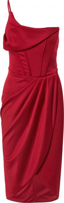 TFNC Koktejlové šaty \'AVERIE\' rubínově červená